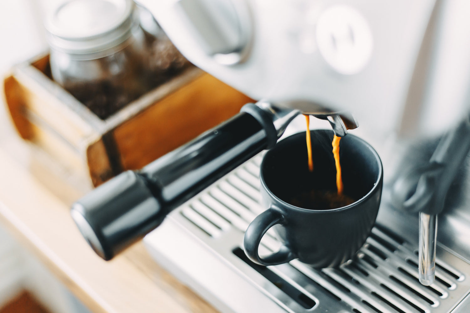 espresso pouring