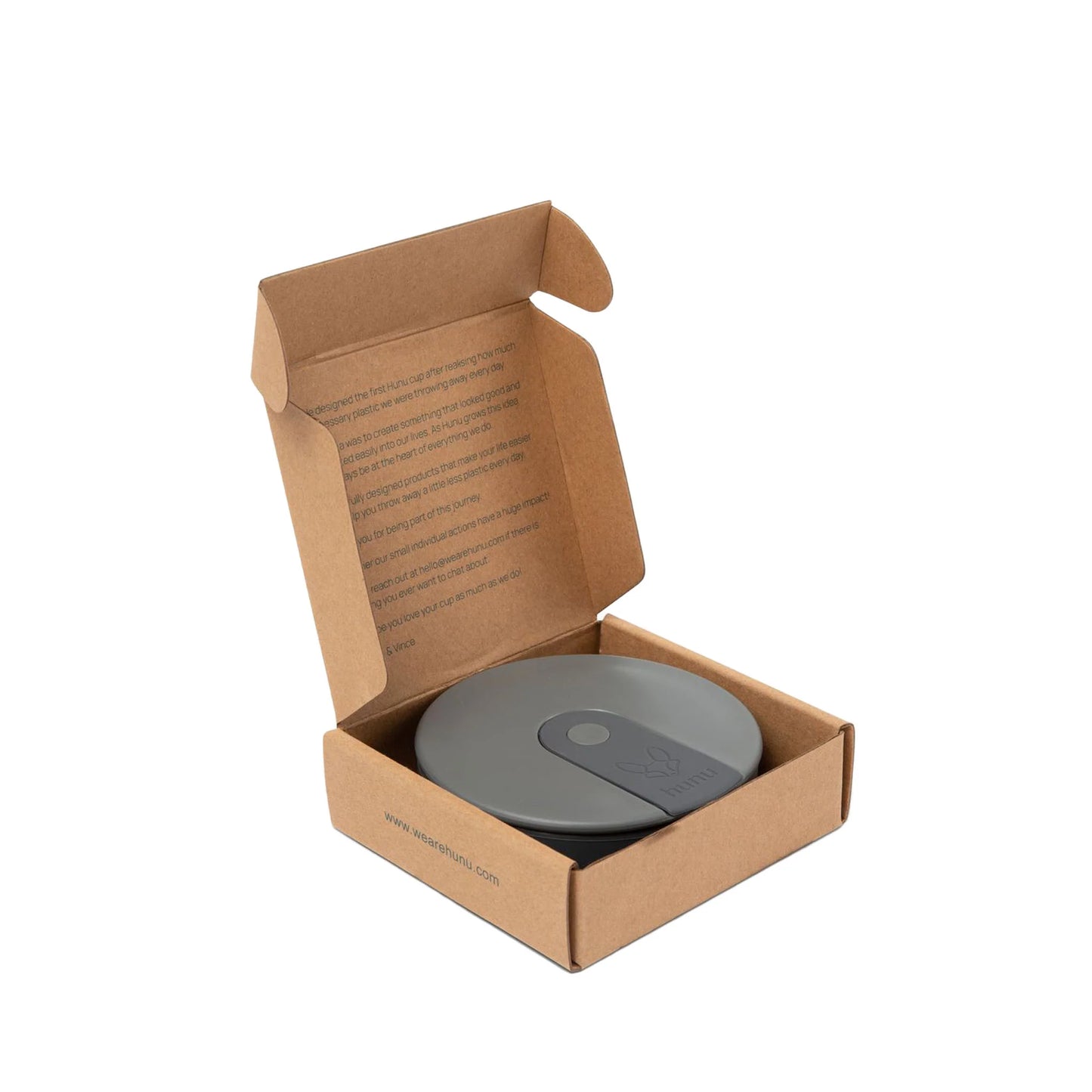 HUNU Reusable/Fold, 12 oz., Charcoal