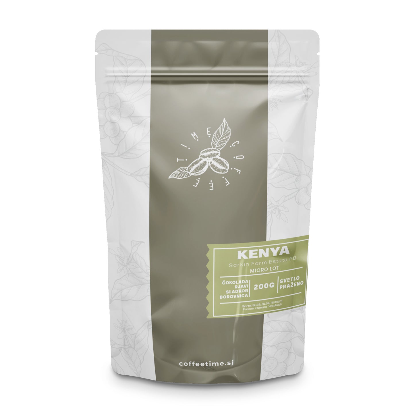 KENYA Sarkin Farm Estate PB - Micro Lot; Svetlo pražena