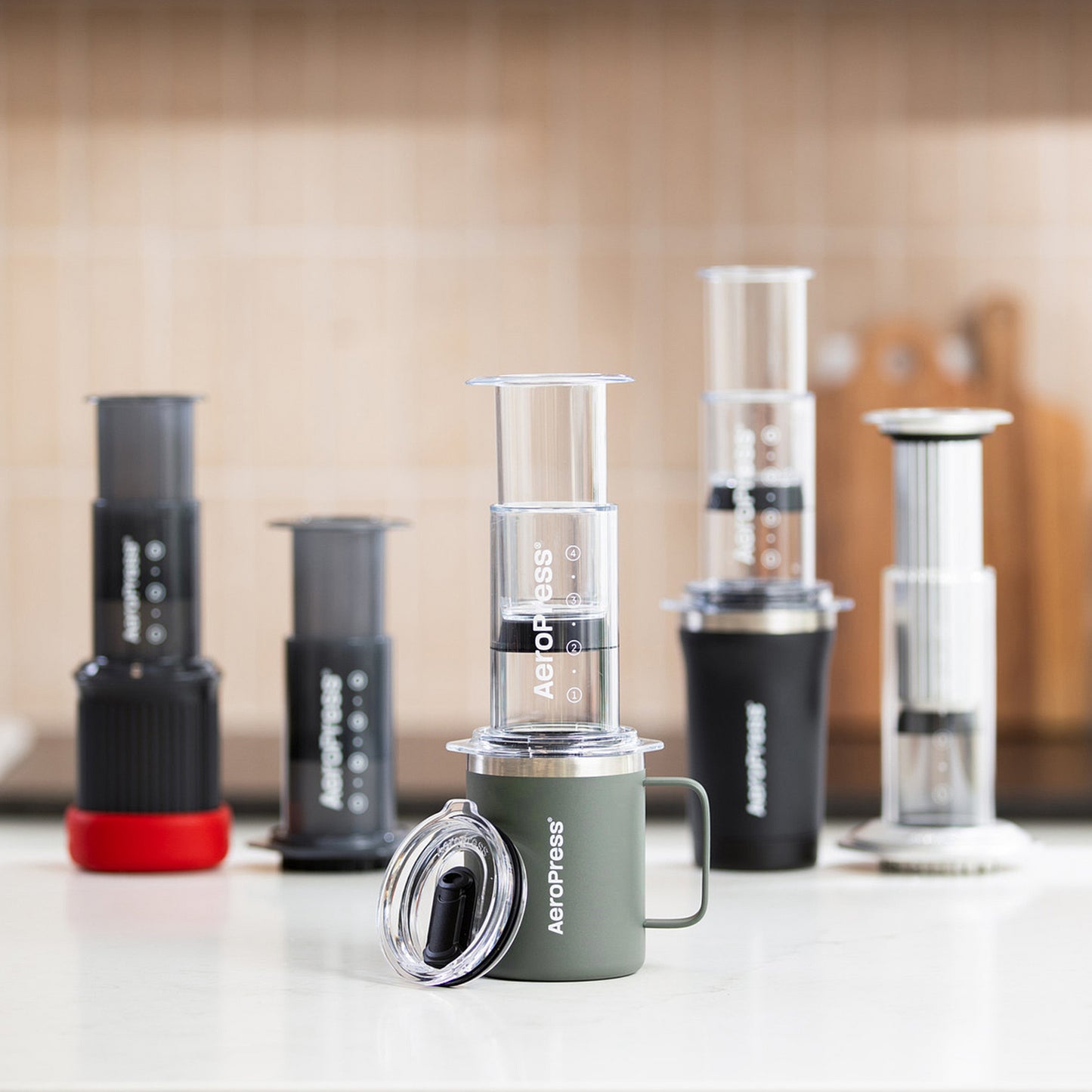 Aeropress Travel Coffee Mug - Cream