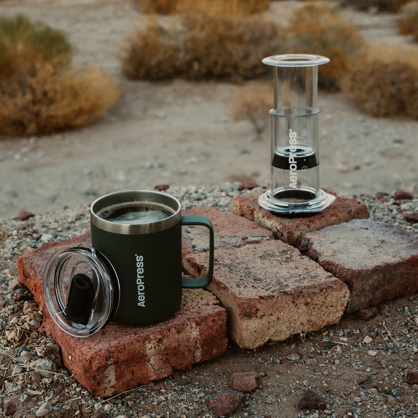 Aeropress Travel Coffee Mug - Cream
