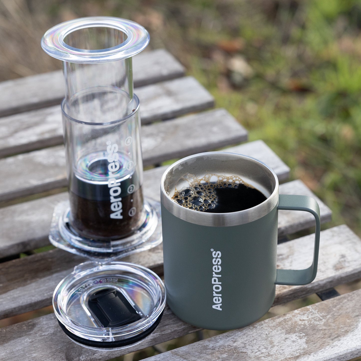 Aeropress Travel Coffee Mug - Cream